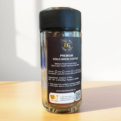 Epic Premium Coffee in Glass Tumbler 1 Pack